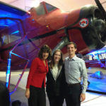 Stephanie with Alaska’s Rick Bendix and Kathy Denker at the Alaska Aviation Museum.