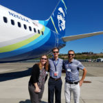 Mitch Sieber and Stephanie Cooper with Alaska’s Rick Bendix.